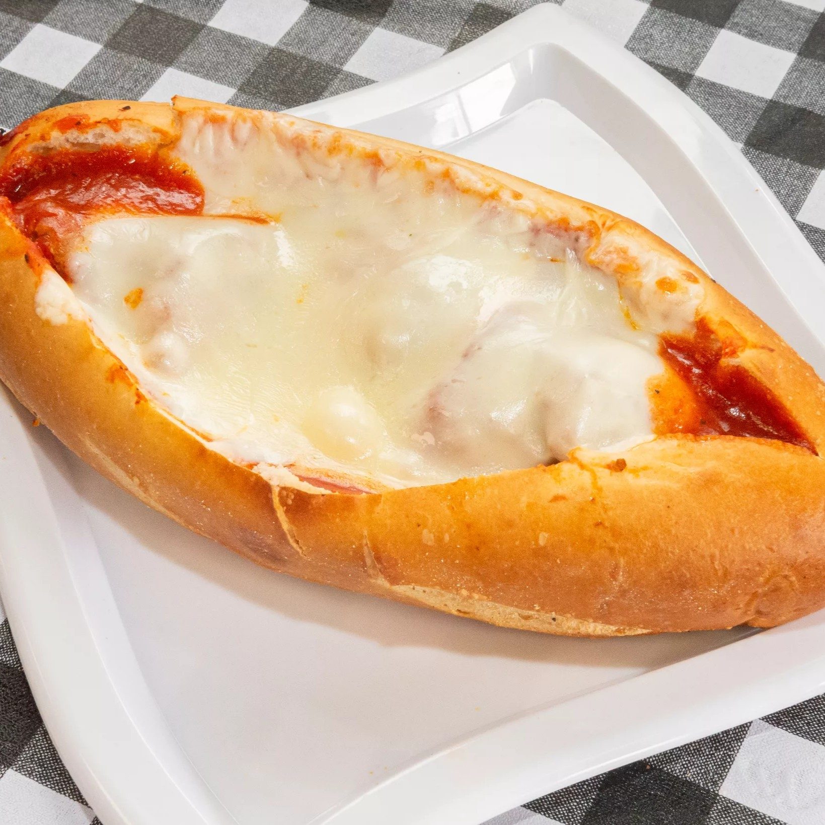 Meatball Parmesan Hero.
