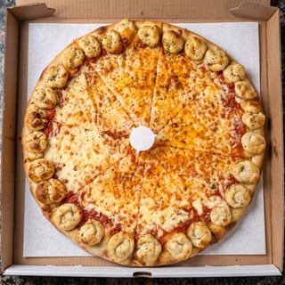 Garlic Knot Crust Pizza